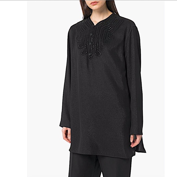 Embroidered Voile Tunic Saint Laurent - Picture 4 of 16